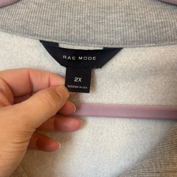 Rae Mode Heather Gray Half-Zip Sweater - Picture 2 of 9